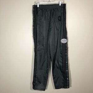 Adidas Vintage Athletic Nylon Warm-up Pants SZ L